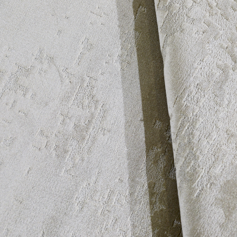 Textured light Radiant Solitude woven rug perfect for stylish home interiors.