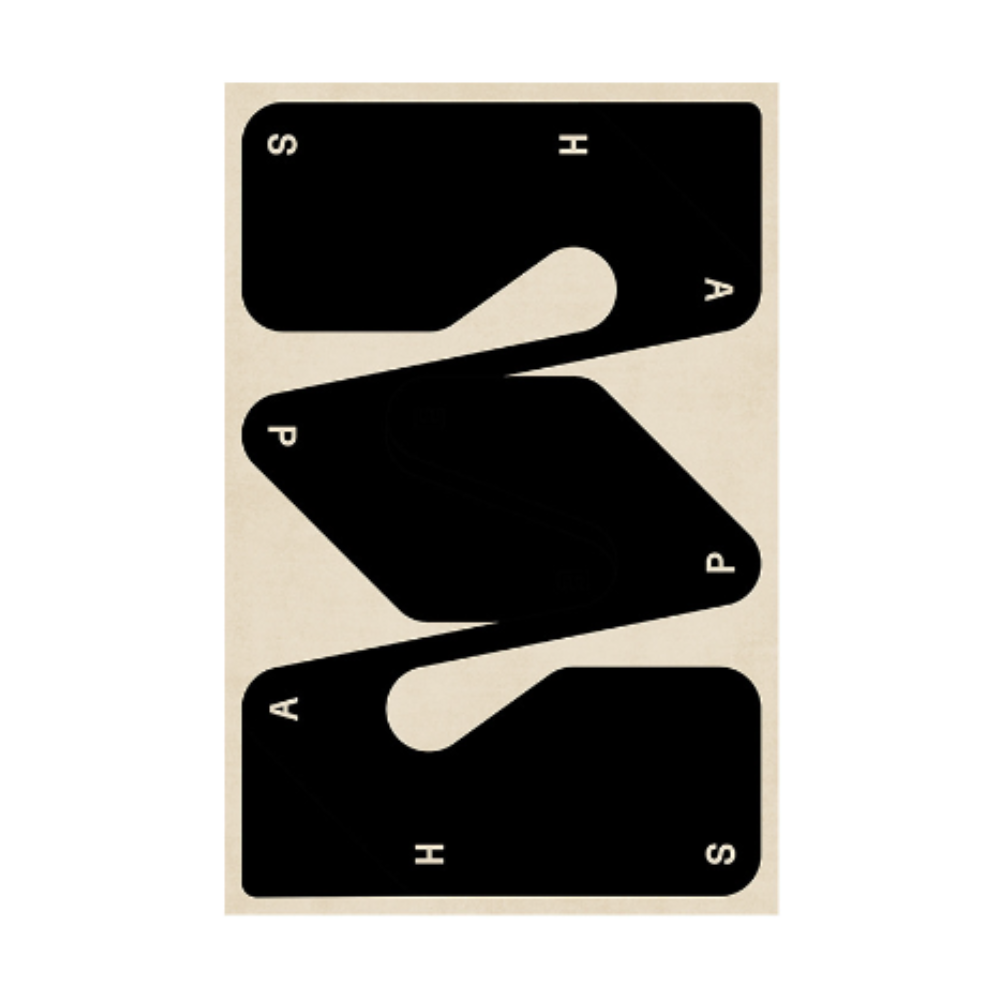 Morpho modern washable rug with abstract black and beige design