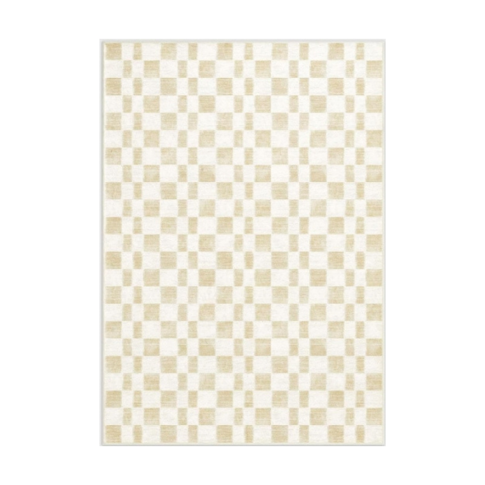 Zaira Checkered Washable Rugs
