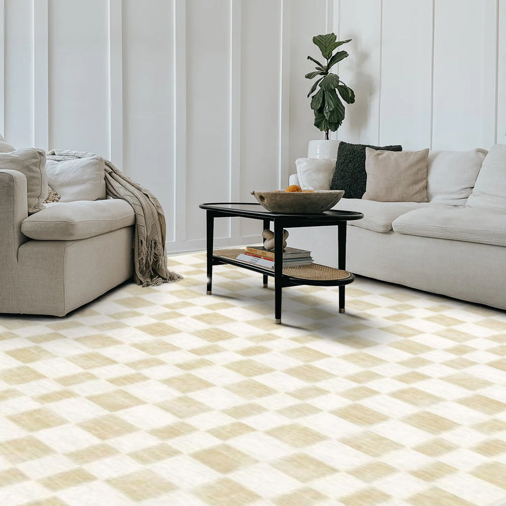 Zaira Checkered Washable Rugs