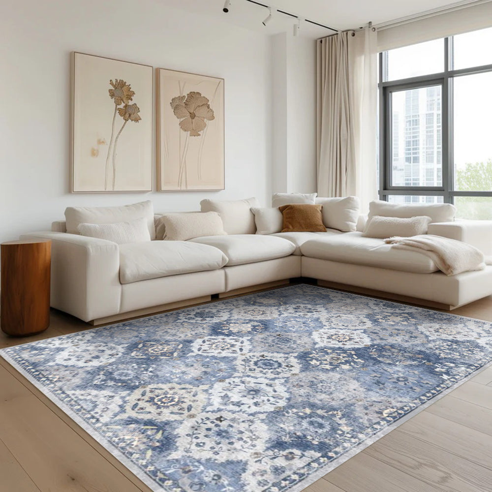 Marine Persian Washable Rugs