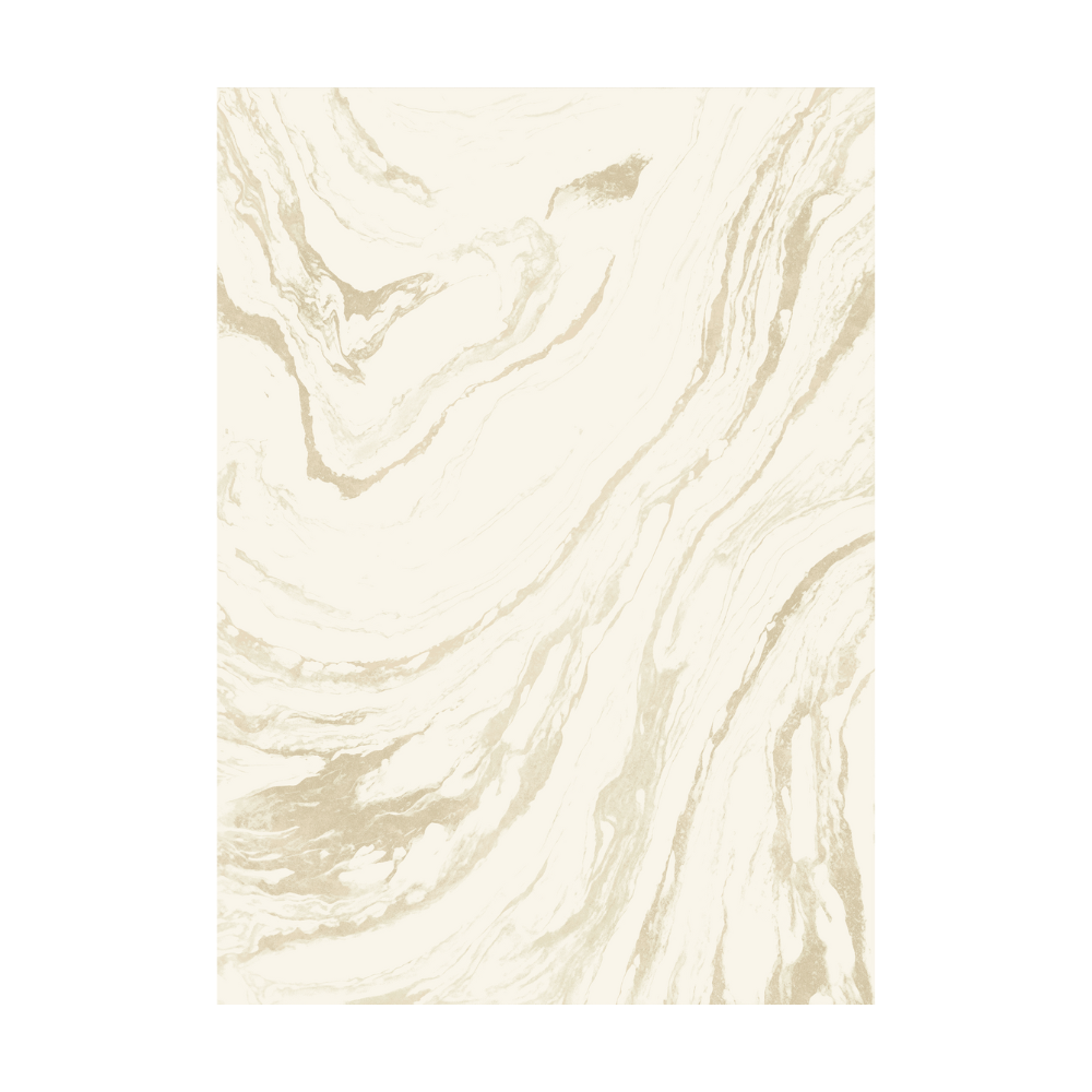 Cream and gold abstract marble pattern rug design
