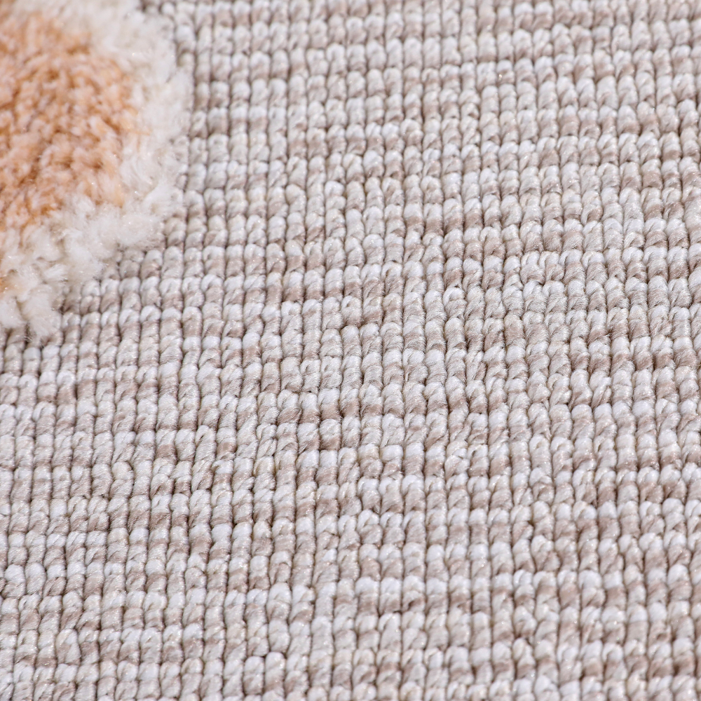 Soft texture of Quiet Lullaby Deer Woven Rug with gentle fawn design.