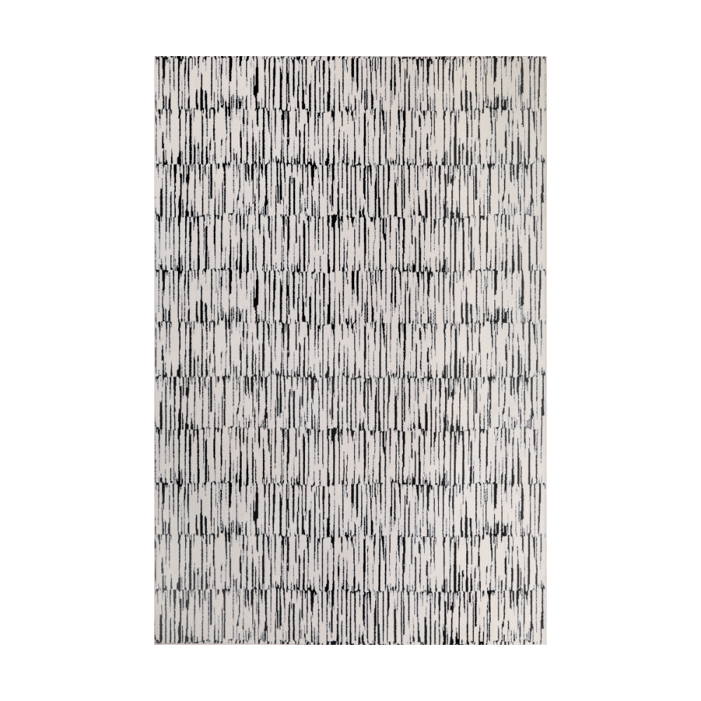 Shattered Illusions modern woven rug in monochrome textured design
