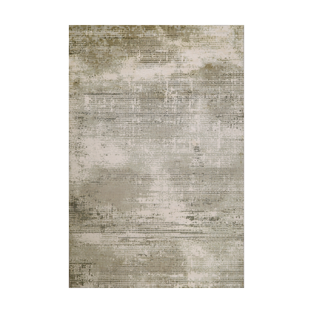 Veiled Eternity blended woven rug in gray and beige tones