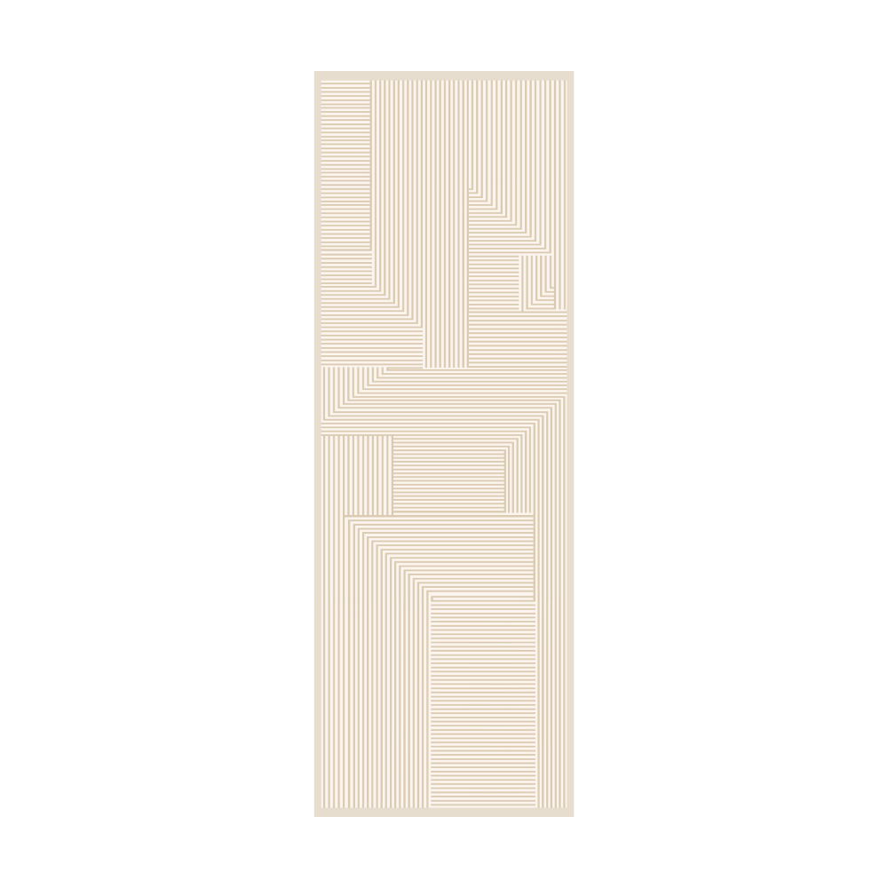 Ivory Labyrinth Stripe Rugs