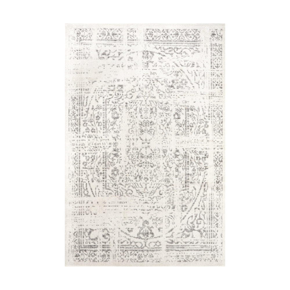 Esme Persian washable rug with gray intricate patterns