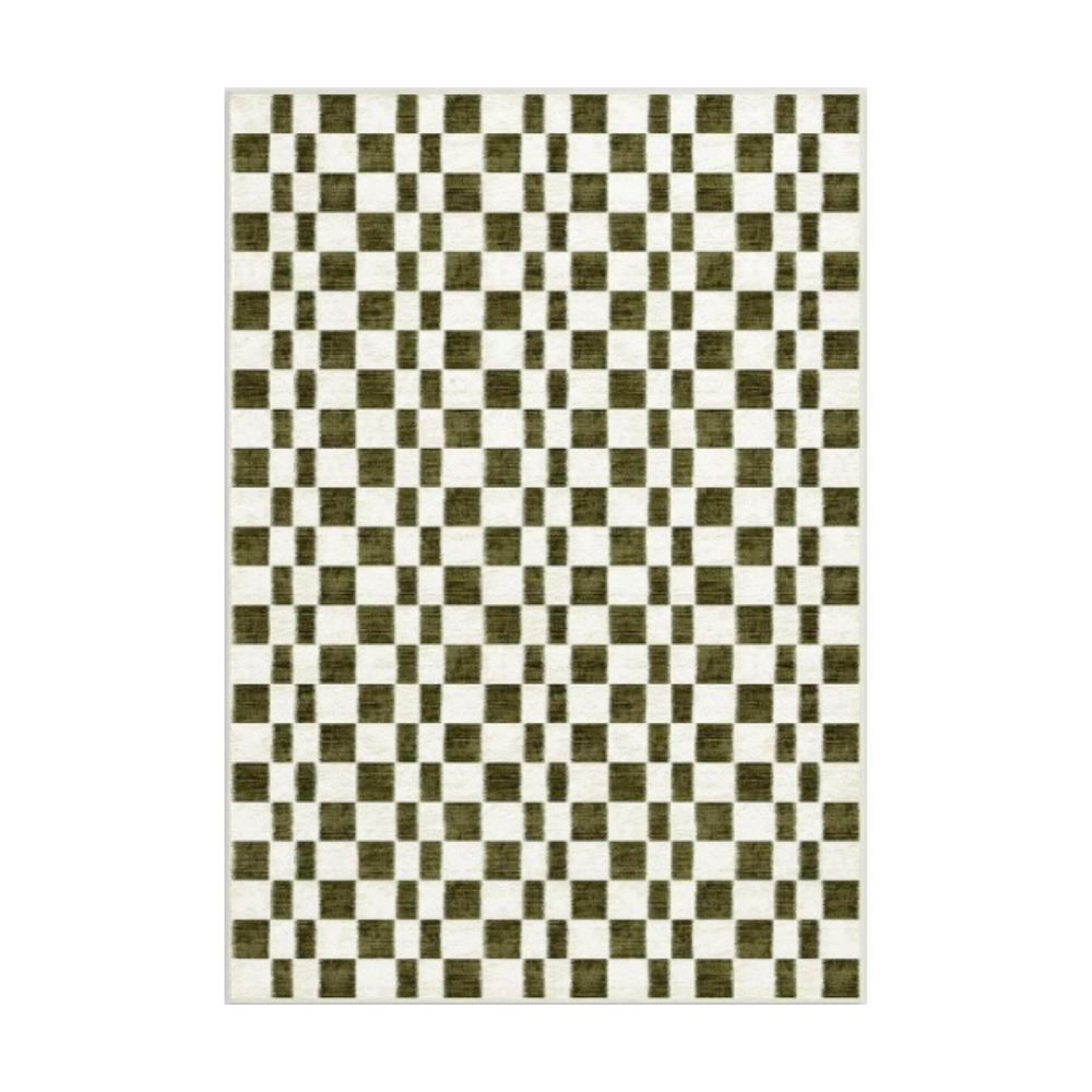 Anselm Checkered Washable Rugs