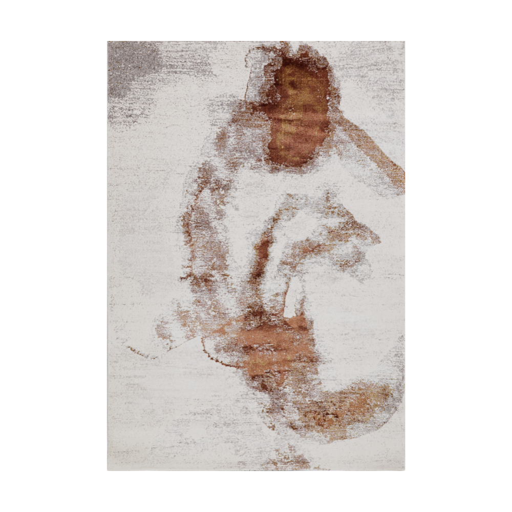 Joy Abstract Textured Rug in neutral colors, perfect for modern home decor.