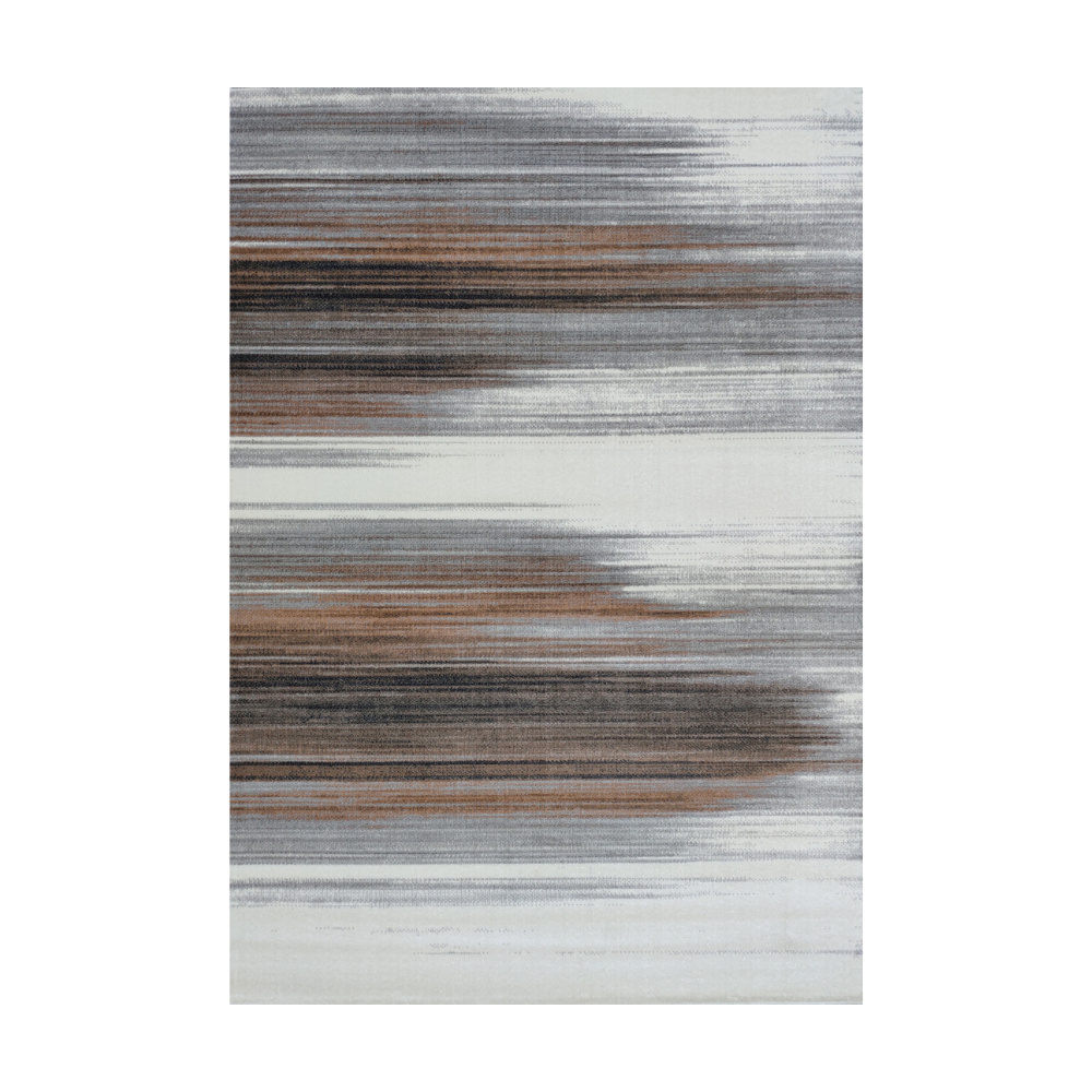 Bastian Abstract Textured Rug in gray and brown, perfect for modern home decor.