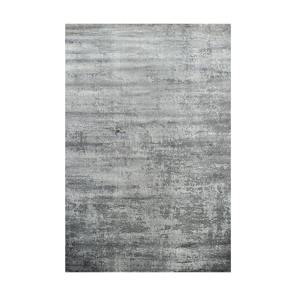 Ansel Abstract Textured Rug in gray tones, perfect for modern decor.